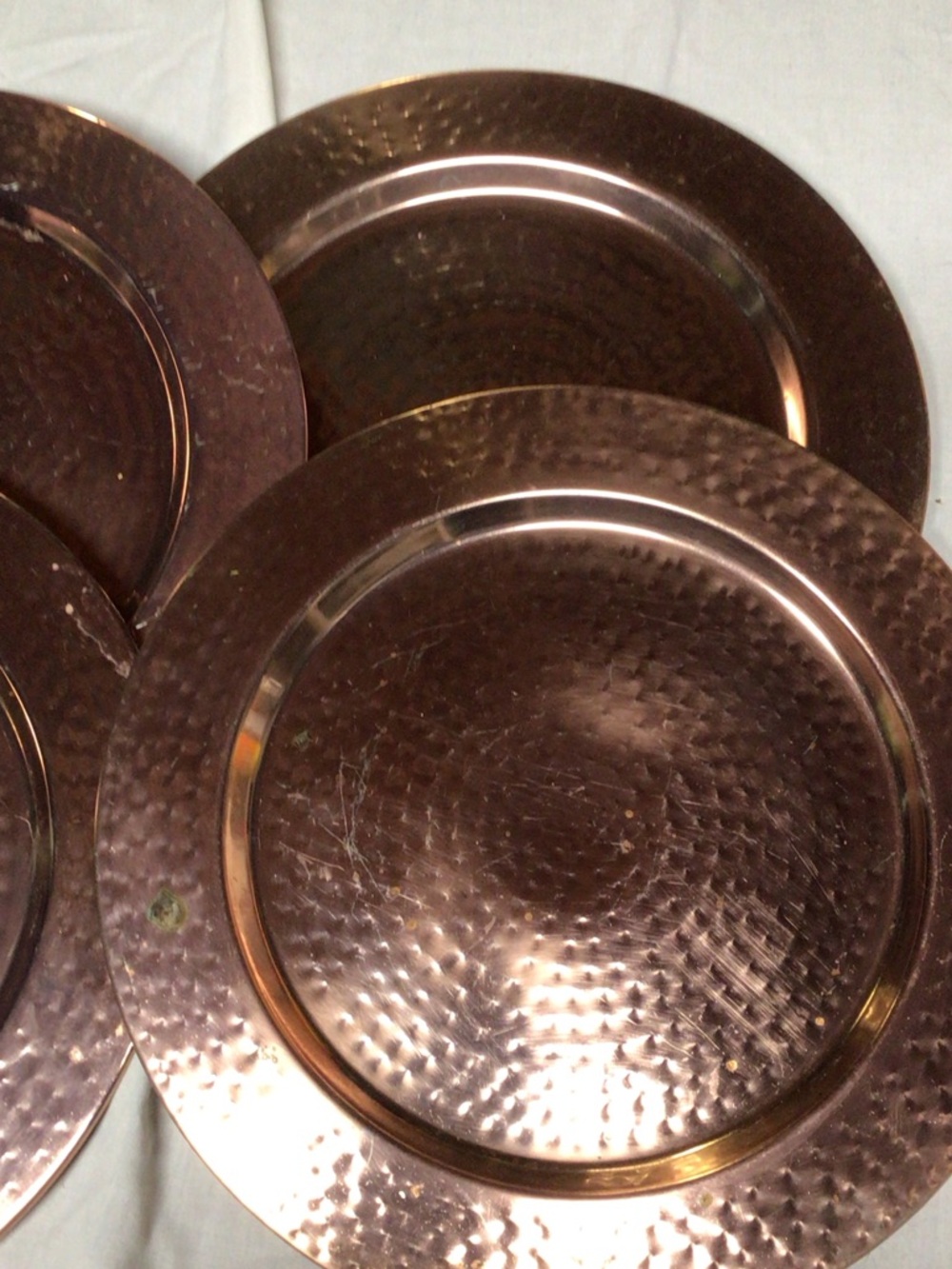 Pier 1 Silver Hammered Decorative Charger